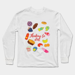 FOOD LOVERS GO TO DESIGN Long Sleeve T-Shirt